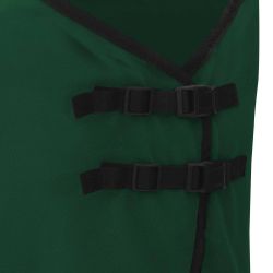 vidaXL Zirgu sega Pilnīgi tumši zaļa Poliesters