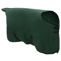 vidaXL Zirgu sega Pilnīgi tumši zaļa Poliesters