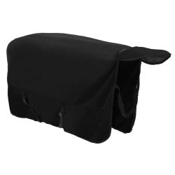 vidaXL Zirgu sega Melna Poliesters