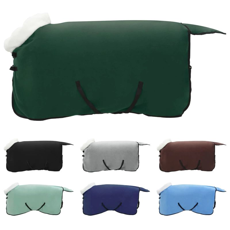 vidaXL Zirgu sega Pilnīgi tumši zaļa 105 cm Polāra poliestera