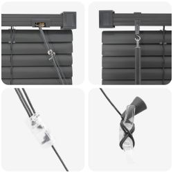 vidaXL Venecijos žaliuzės Sidabrinė Pilka 150 x 100 cm PVC