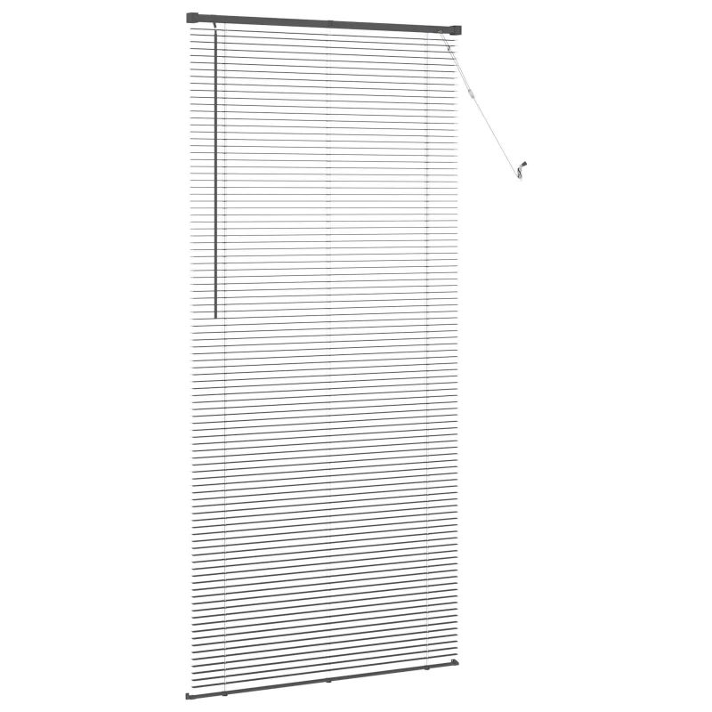 vidaXL Venēcijas žalūzija Regulējams Sudrabaini pelēks 213 x 70 cm PVC