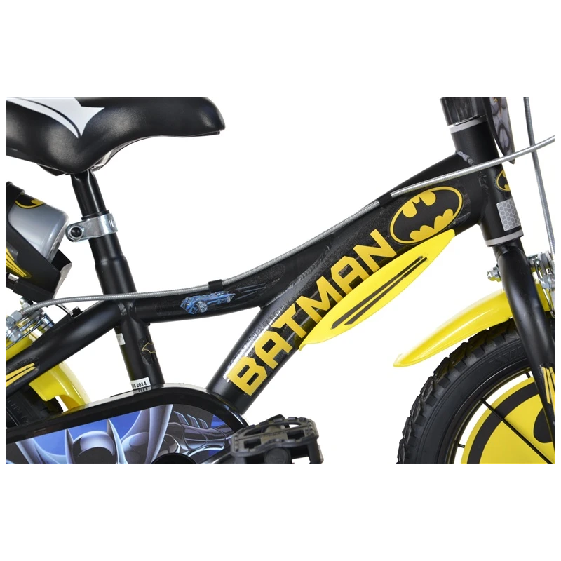 Vaikiškas dviratis Dino Bikes 614-BT. geltonas-pilkas