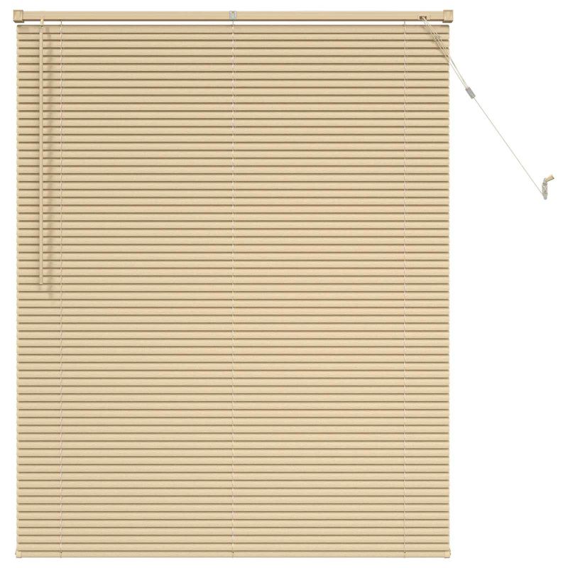 vidaXL Venēcijas žalūzija Gaiši brūna ar rakstu 150 x 120 cm PVC