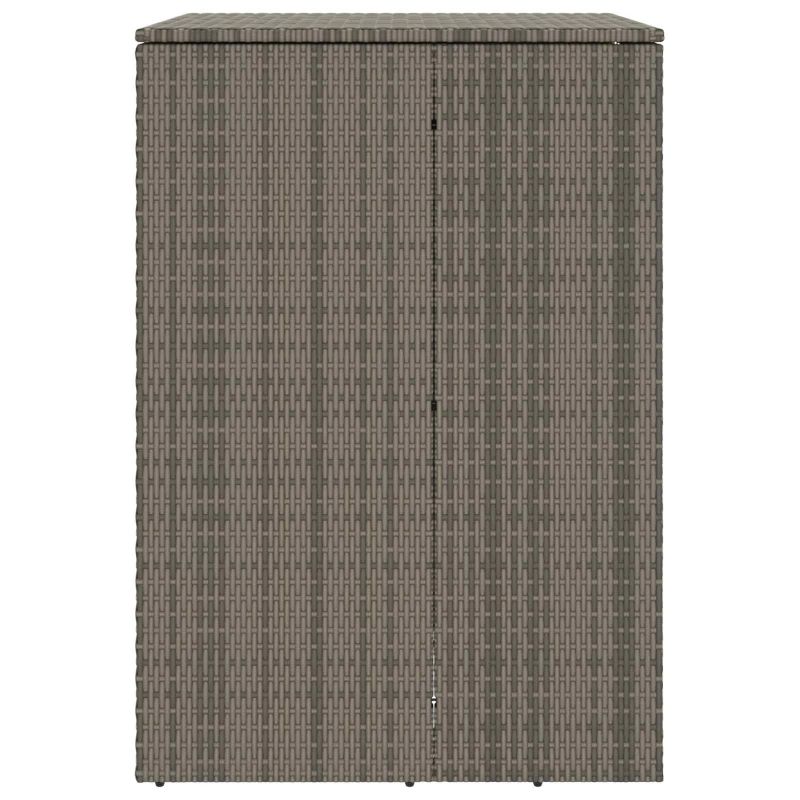 vidaXL Atkritumu kaste Pelēka 65 x 80 x 115 cm Polietilēns