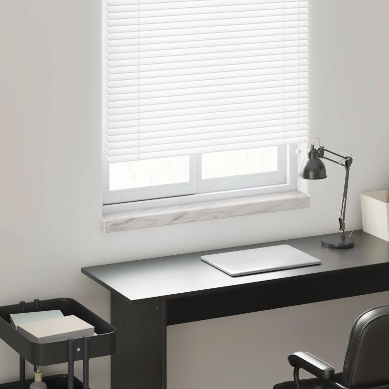 vidaXL Logu palodze Marmora teksts -enure 60 x 15 x 4,5 cm PVC