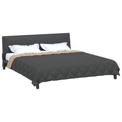 vidaXL Pilnas gada sega Antracīts un taupe 200 x 200 cm Mikrošķiedra