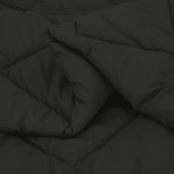 vidaXL Ziemas gultas sega Melna 240 x 260 cm Mikrošķiedra