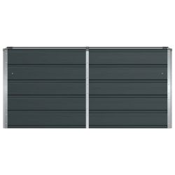 vidaXL Puķu kaste Antracīts 160 x 40 x 75 cm Tērauds