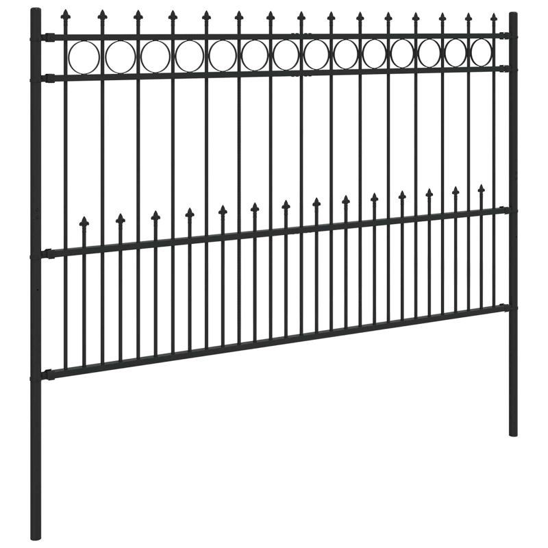 vidaXL Spike gredzena žogs Melna 200 x 130 cm