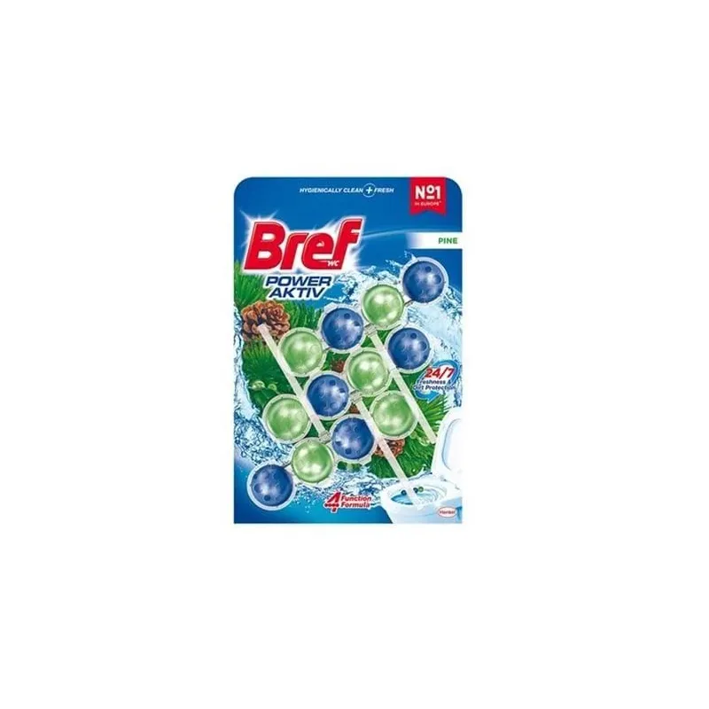 Tualetes poda tīrīšanas līdzeklis-atsvaidzinātājs Bref, 0.150 l, 3 gab.