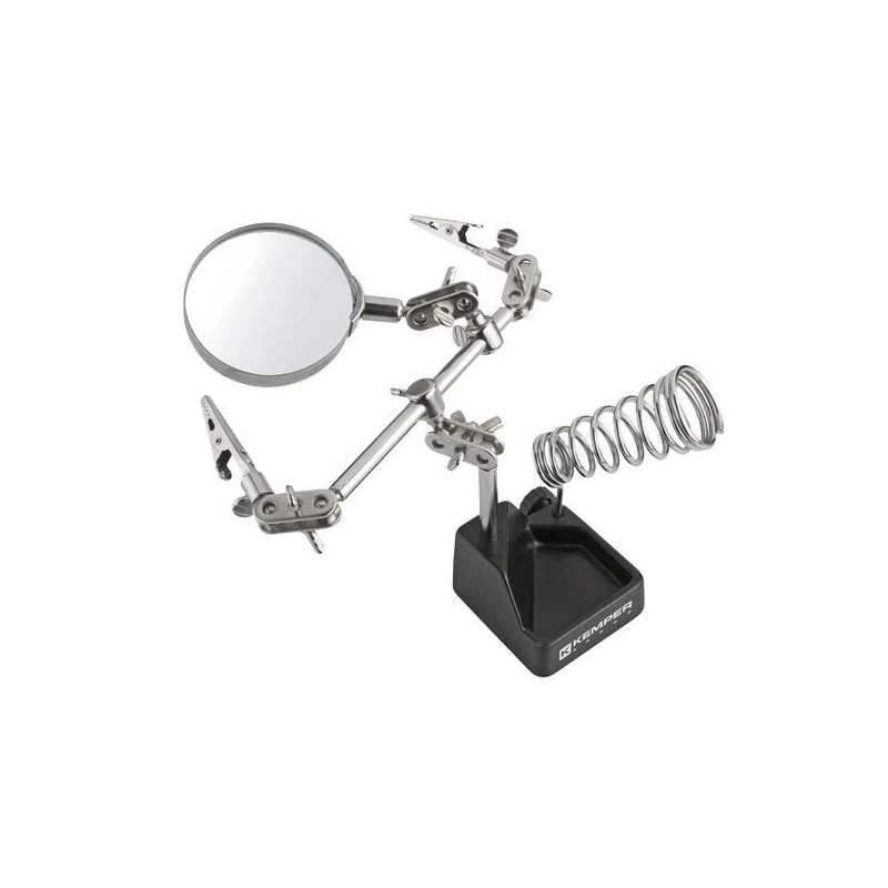 Lodāmura turētājs ar palielināmo stiklu