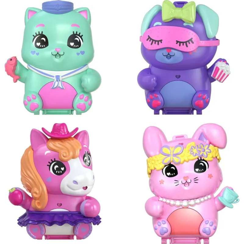 Rotaļlietu figūriņa, ar piederumiem Mattel Polly Pocket Compact JFG56, ,krāsa-dizains tiek izvēlēts nejauši,