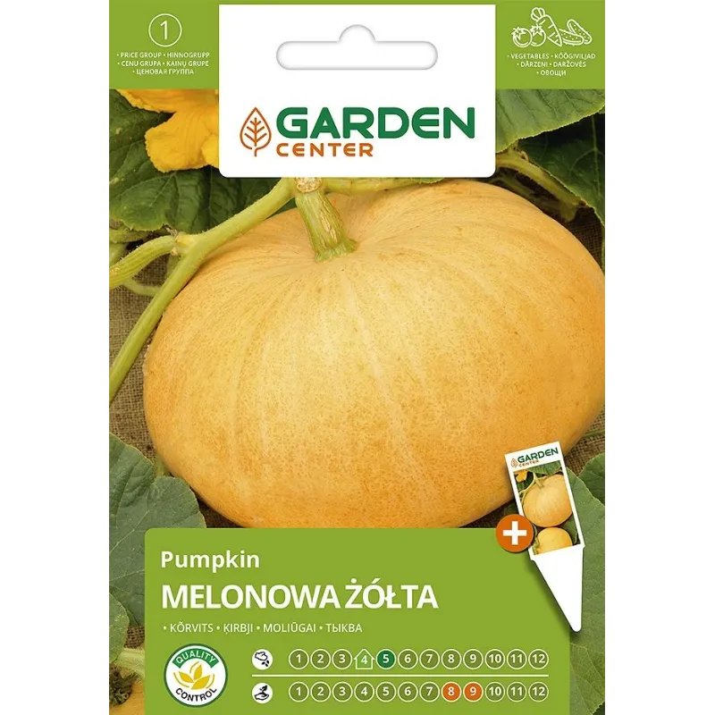 Sēklas Garden Center, ķirbis Melonowa Žolta, 2 g