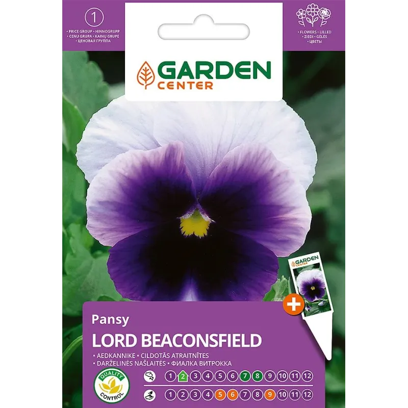Sēklas Garden Center vijolītes Lord Beaconsfield, 0.1 g