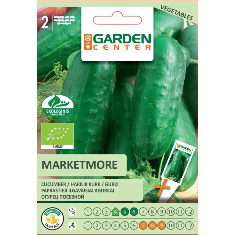 Sēklas dārzeņu eko gurķi marketmore