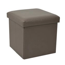 Pufs xyf1368b pelēks ādas imit.