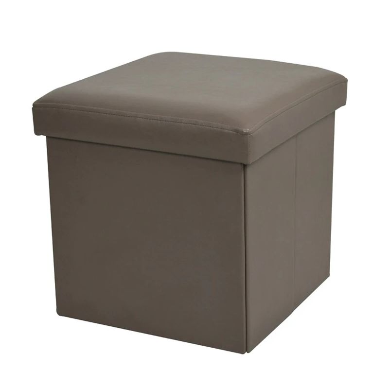 Pufs xyf1368b pelēks ādas imit.