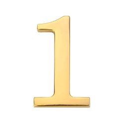 Durvju numurs 1 zelta krāsā 45 mm