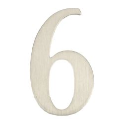 Durvju numurs 6 nerūsošais tērauds 62 mm