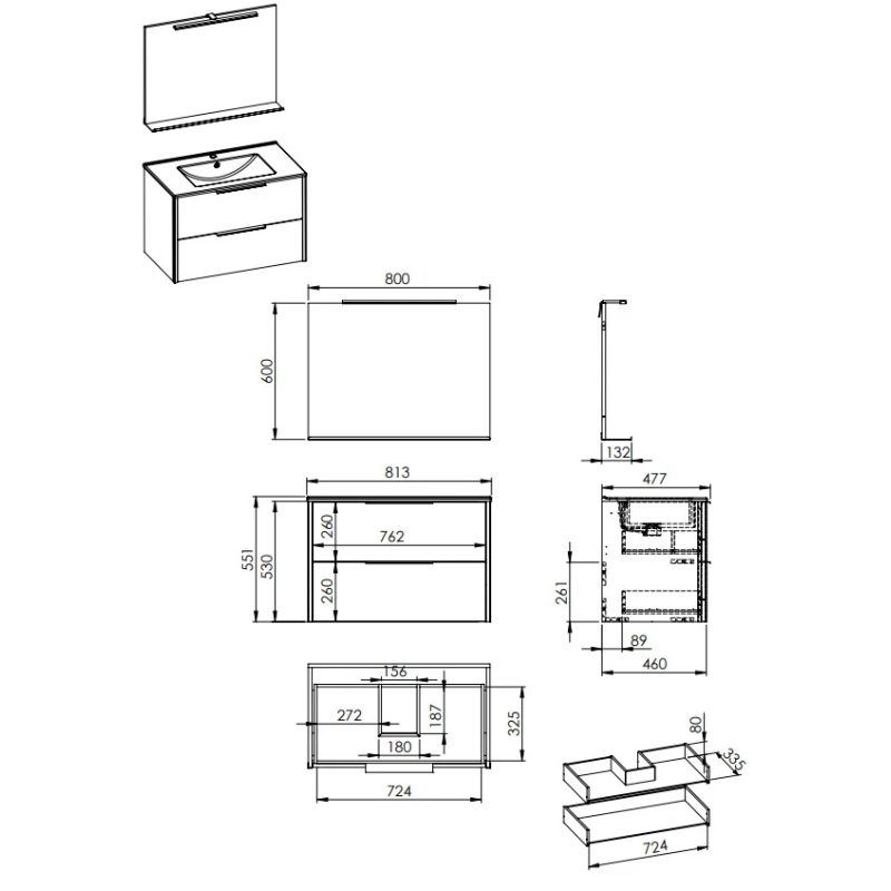 Skapītis apakš.aria ar sp.un izl.80 koka