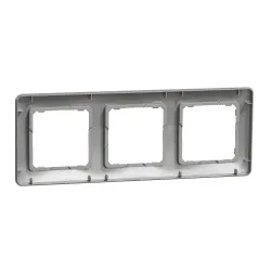 Rāmis 3PL Schneider Electric Sedna Design, alumīnija krās.