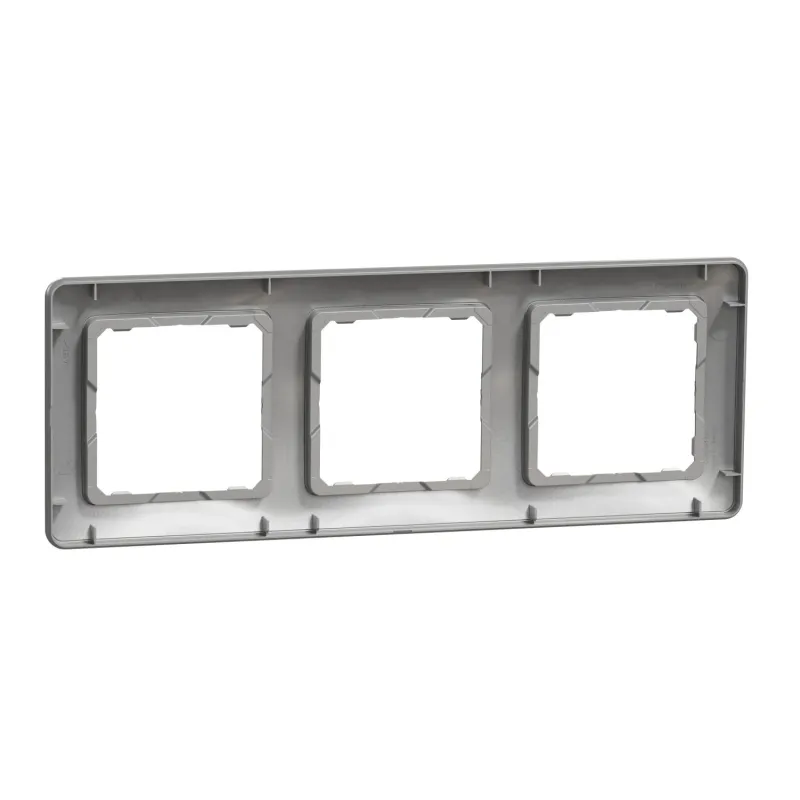 Rāmis 3PL Schneider Electric Sedna Design, alumīnija krās.