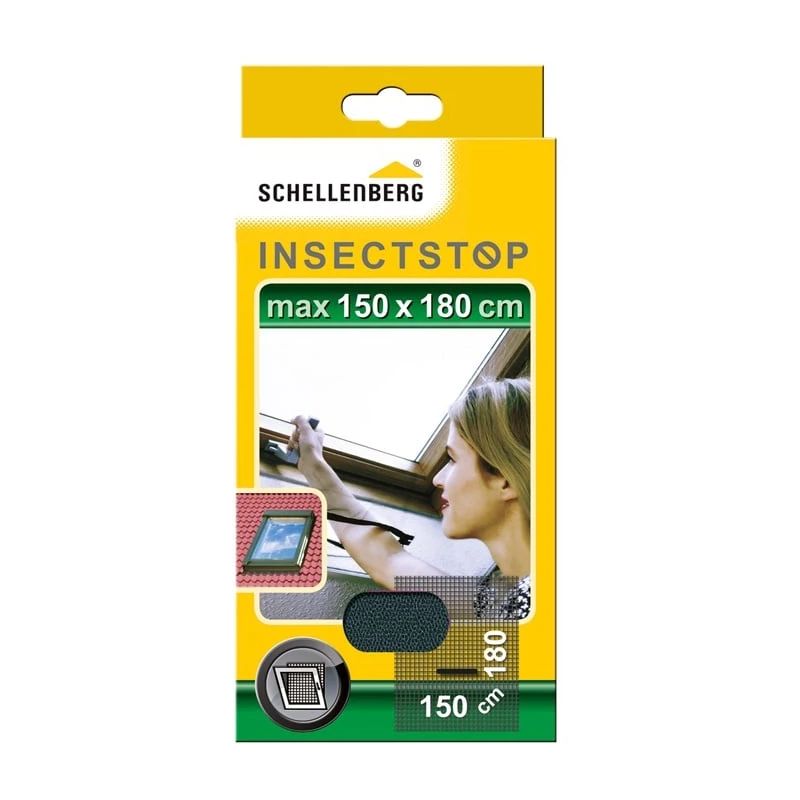 Moskītu tīkls, jumta logiem Schellenberg Insectstop 50329, antracīta, 150 cm x 180 cm