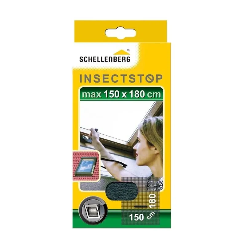 Moskītu tīkls, jumta logiem Schellenberg Insectstop 50329, antracīta, 150 cm x 180 cm