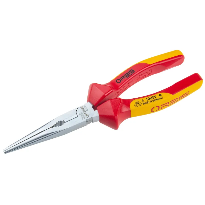 Knaibles, taisni uzgali izolēts-smails-elektroinstalācijai Orbis 15-2000-40RV, 200 mm