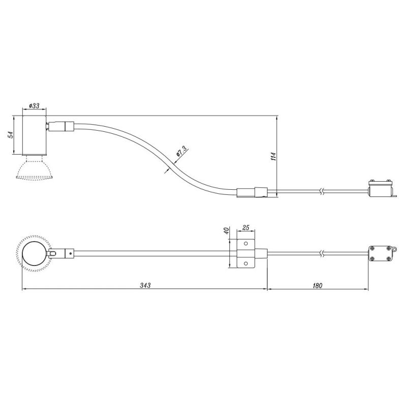Lampa sienas giada h2o gu10 283400106 ch