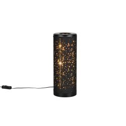 Galda lampa led taco melna-zelta