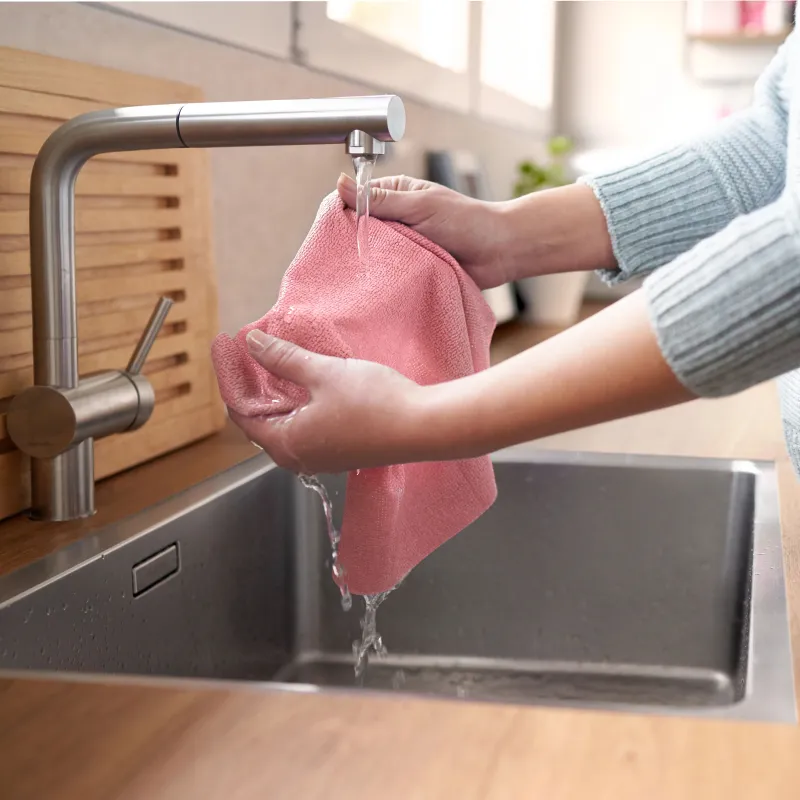 Lupatiņa, universāli Vileda Actifibre VILE24083, rozā krās., mikrošķiedras