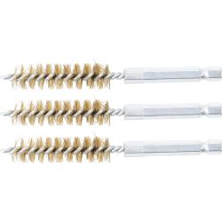 Brass Brush - 12 mm - 6.3 mm ,1-4, Drive - 3 pcs.