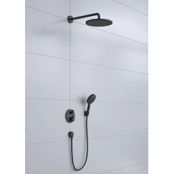 Комплект для душа со смесителем Hansgrohe Croma 280, черный цв.
