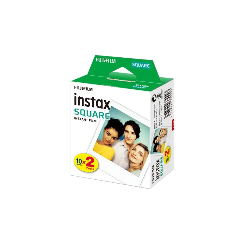 Fujifilm - Instax Square Glossy Instant film ,2x10pl, - 86 x 72 mm - Image dimensions: 62 × 62 mm - Quantity 20