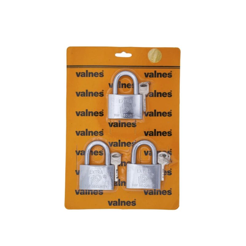 Atslēgas piekaramās 60 mm hroms 3 gab