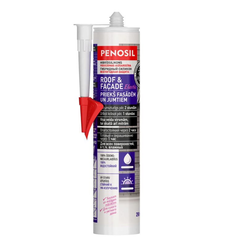 Hermētiķis jumtiem&fasādēm 290ml melns