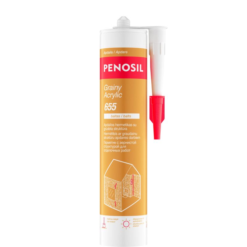 Hermētiķis ar graudainu struktūru balts