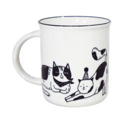 Krūze keramiska 330ml, kaķi