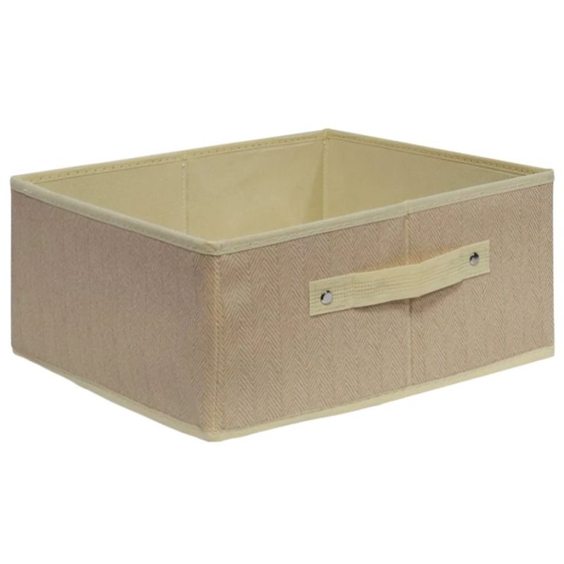 Uzglabāšanas kaste 31x31x15cm bez vāka, bēša