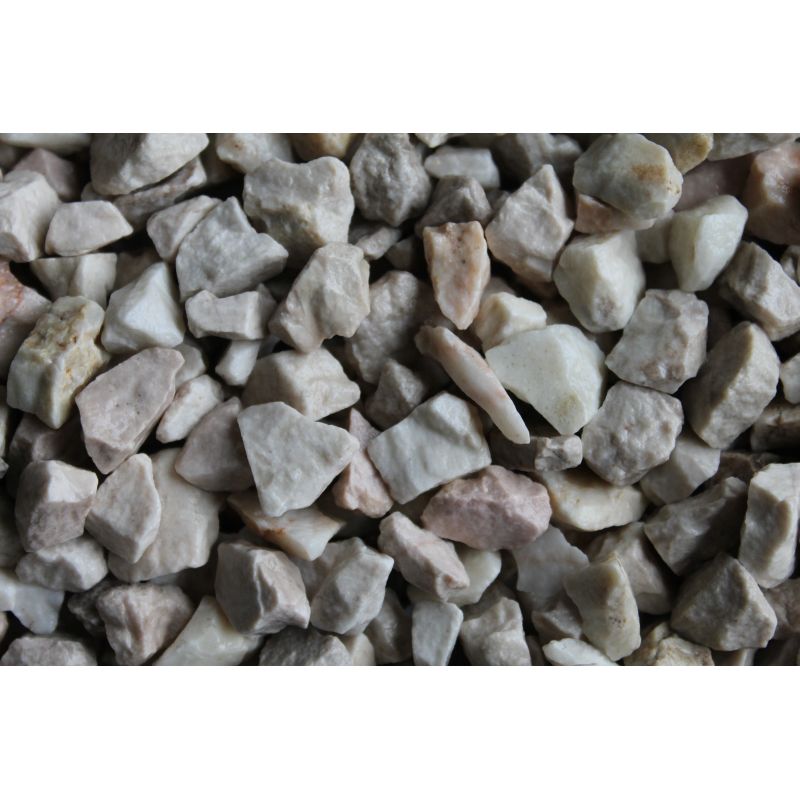 Dekoratīvie oļi 4-8mm 25kg balts