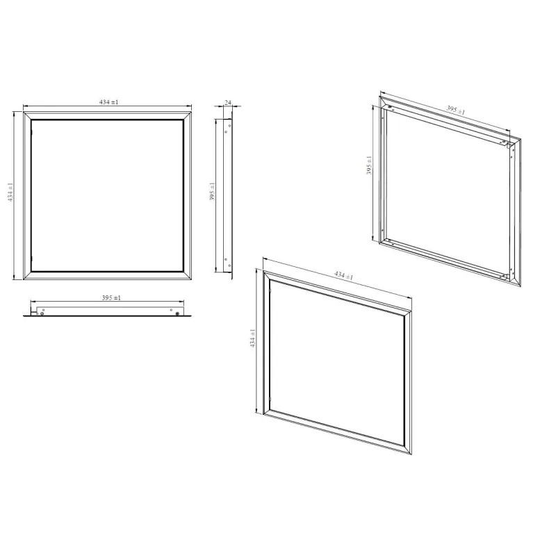 Revīzijas lūka Haushalt RD4040, 396 mm x 396 mm