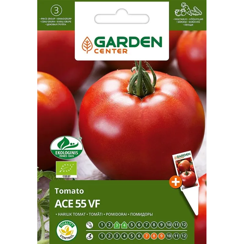 Sēklas Garden Center, tomāti Ace 55 VF, 0.2 g