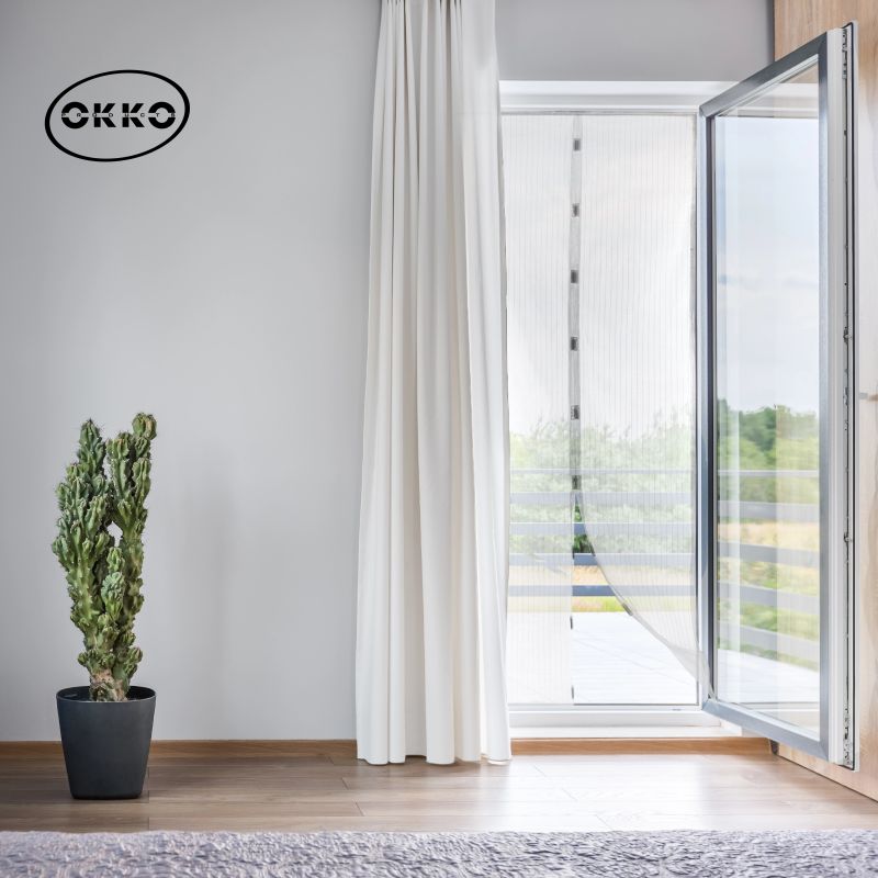 Siets-aizkari ar magn 2daļ 95x215cm bal