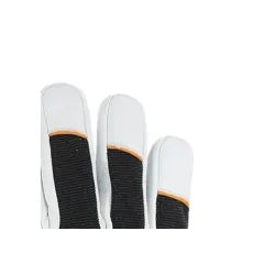 Рабочие перчатки кожаные, зимние, перчатки Forte Tools AB3383, белый цв.-черный цв., 11