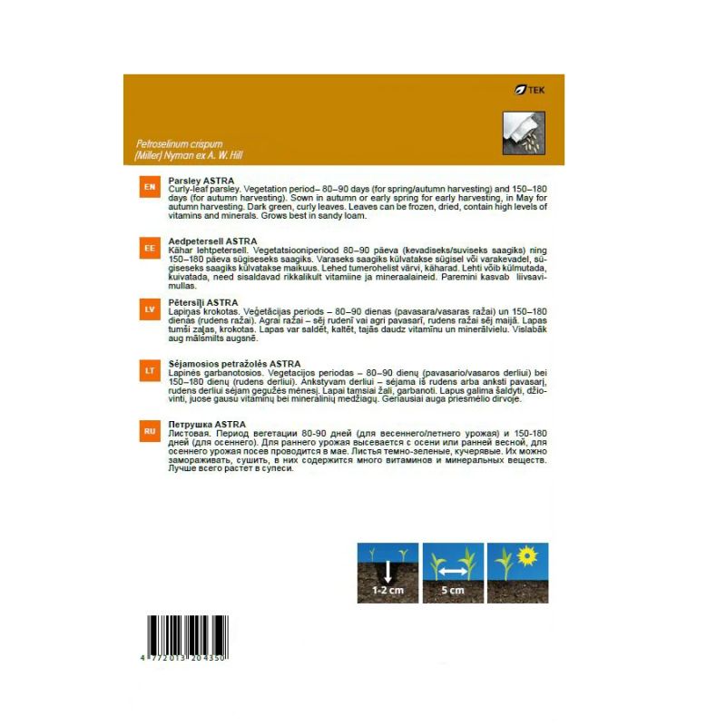 Sēklas pētersīļi alba