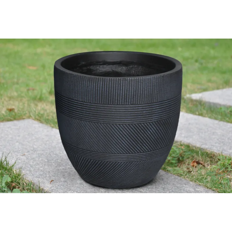 Puķu pods Domoletti LT14543C, keramika-māls, antracīta