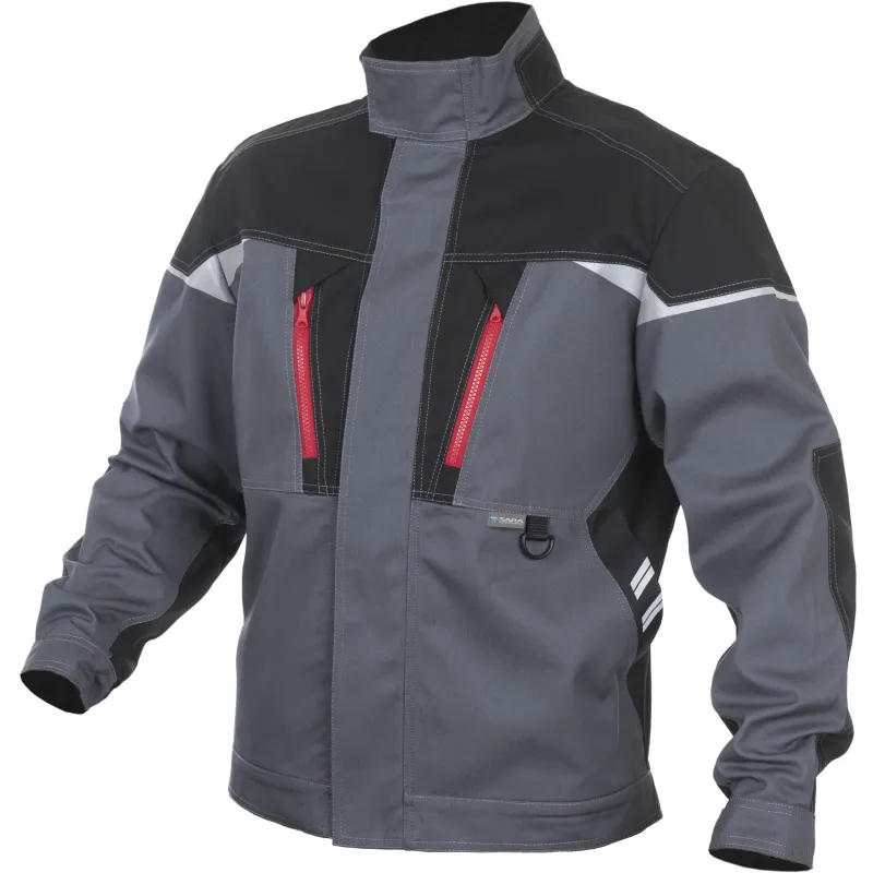 Darba jaka Sara Workwear Expert 10437, melna krās.-pelēka krās., LS izmērs