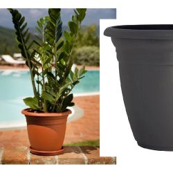 Pl. puķu pods te000027-120 d27 antracīta